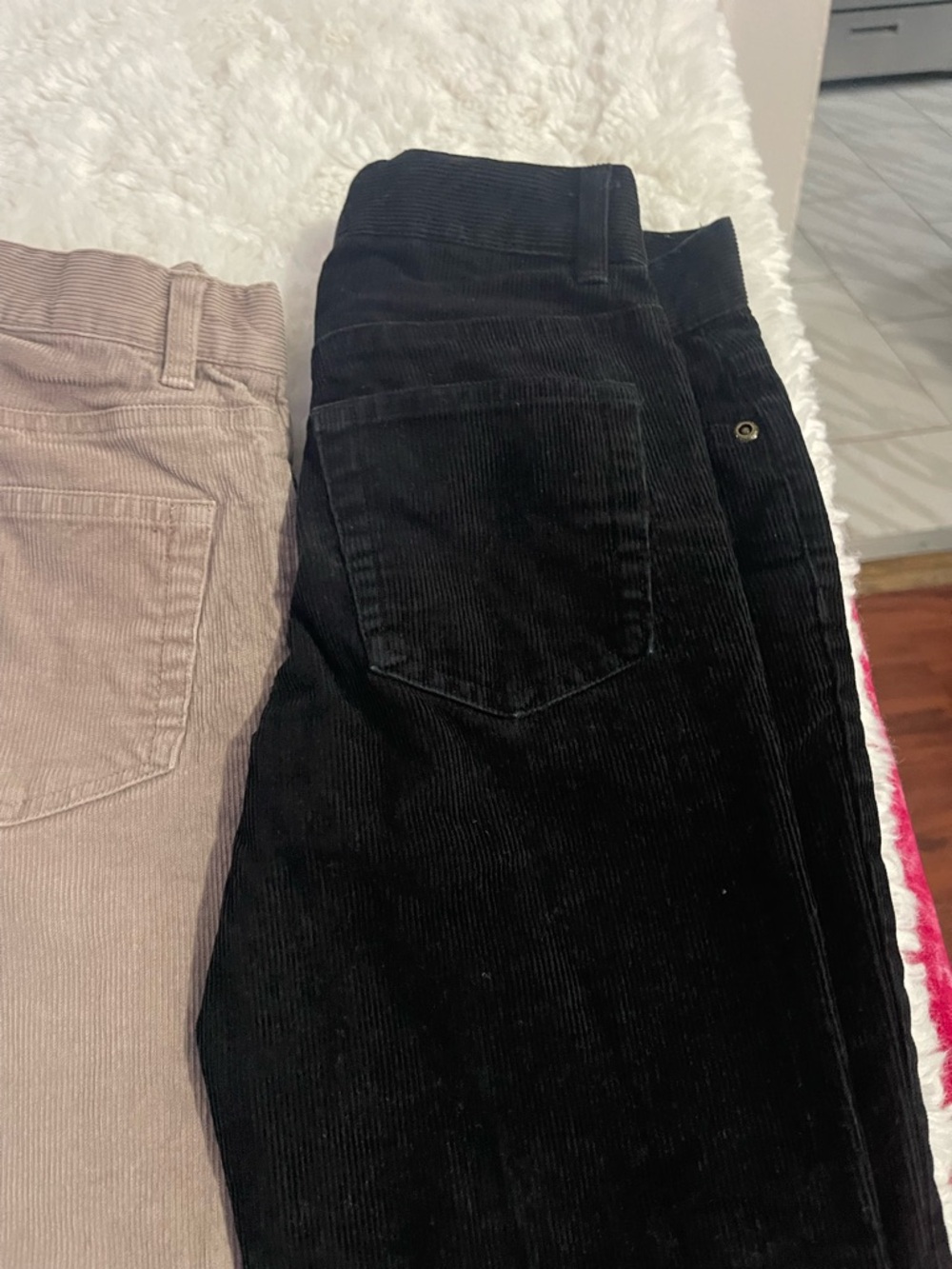 Janie and Jack Corduroy Pants Trio in Blue, Taupe, and Black - Picture 3 of 9